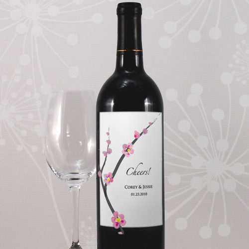 Cherry Blossom Wine Label