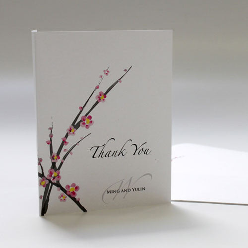Cherry Blossom Thank You Card