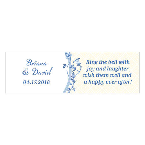 Vintage Romance Small Rectangular Favor Tag Ivory