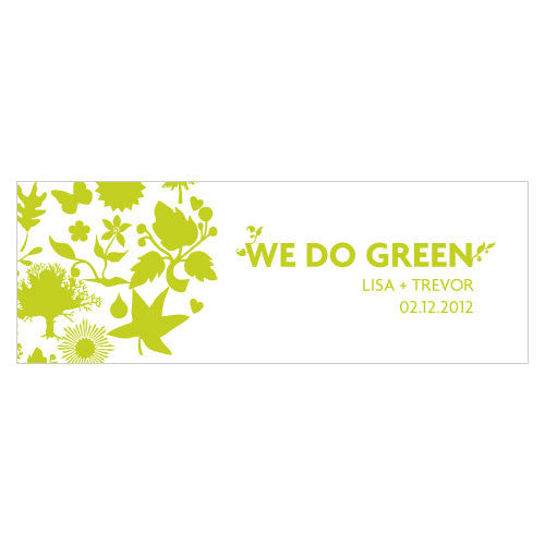 "We Do Green" Tag
