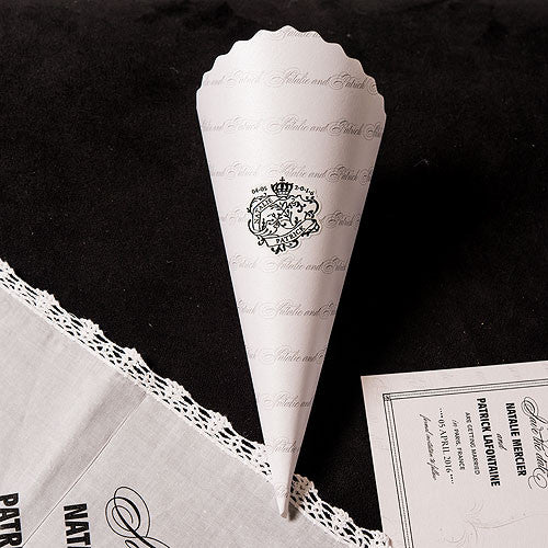 Parisian Love Letter Petal Cones Silver