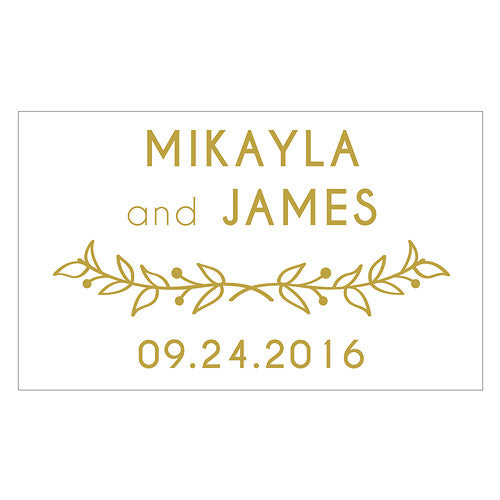 Woodland Pretty Diecut Sticker Gold