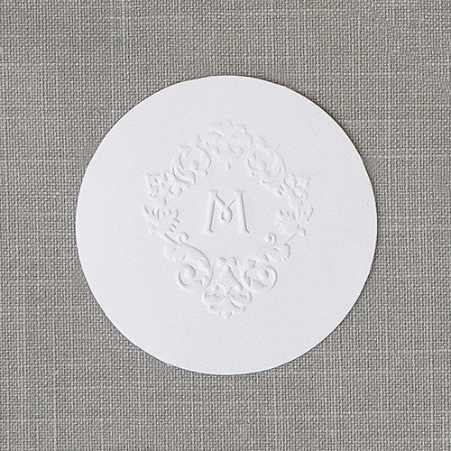 Small Round Cards Plain - White