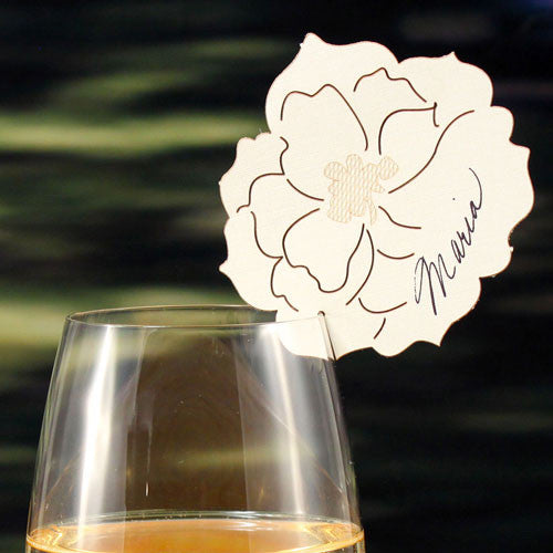 Laser Expressions Peony Die Cut Card Pastel Pink