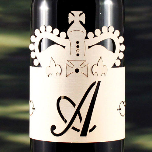 Laser Expressions King Crown Decorative Monogram Wrap White