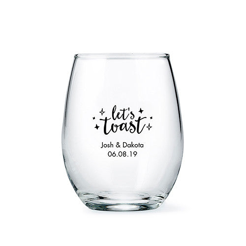 Small Personalized Stemless Wine Glass