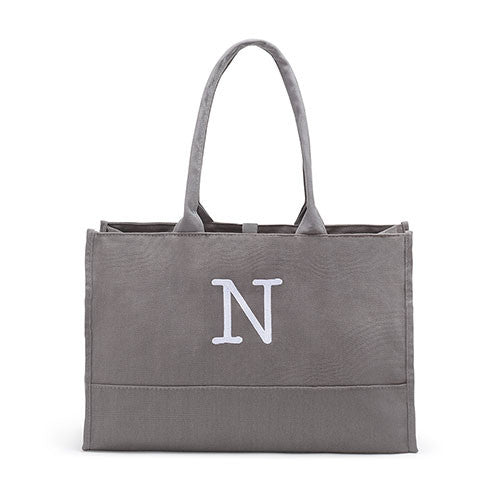 City Tote - Solid Box Tote - Gray