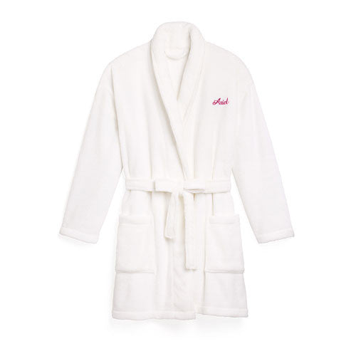 Cozy Fleece Robe - White