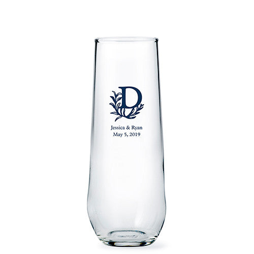 Stemless Champagne Flutes - Personalized