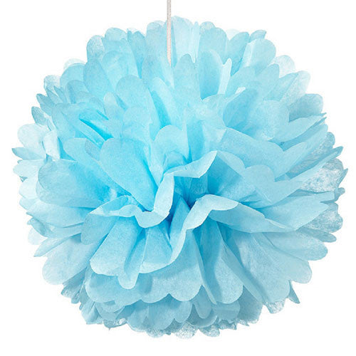 Large Paper Pom Pom - Blue