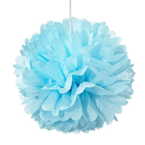 Small Paper Pom Pom - Blue