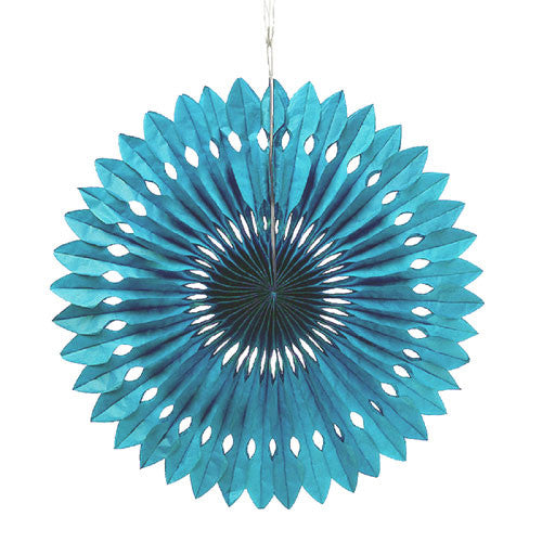 Paper Pinwheel Decor - Peacock Blue