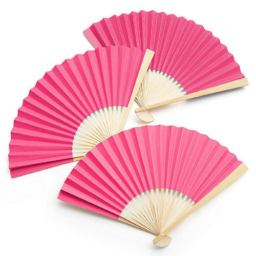Paper Fan - Berry - Hot Pink