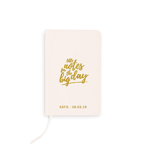 Ivory Linen Pocket Journal - Little Notes Emboss