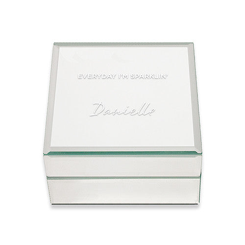 Mirrored Jewelry Box - Everyday I'm Sparklin' Printing