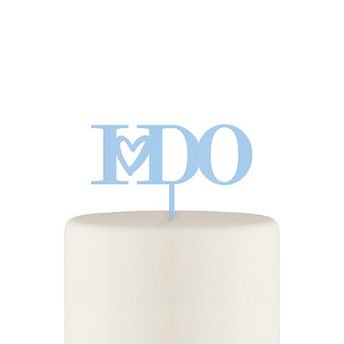 I Do Acrylic Cake Topper - Pastel Blue
