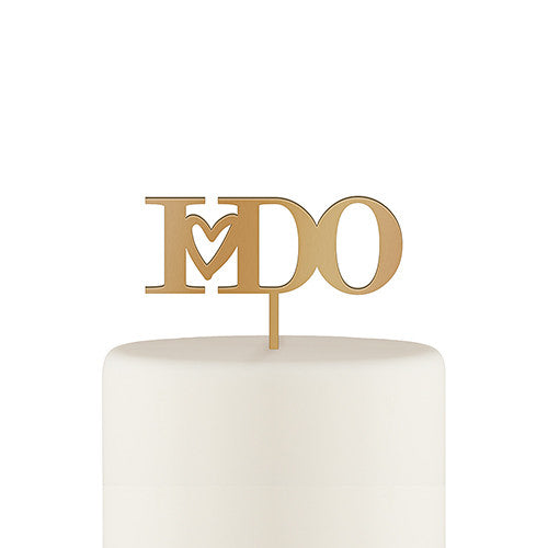 I Do Acrylic Cake Topper - Metallic Gold
