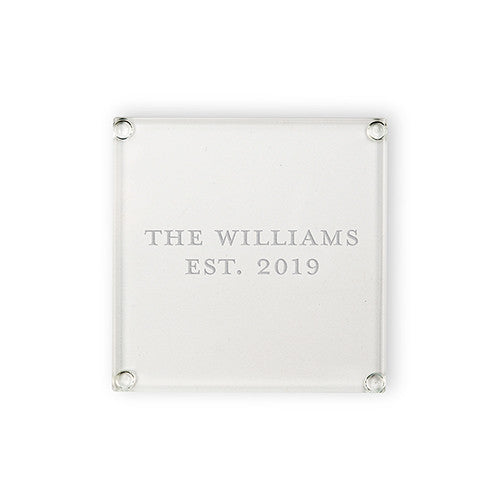 Personalized Glass Coasters - Custom Format