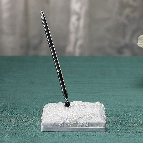 Beverly Clark Venetian Elegance Collection Penholder Ivory