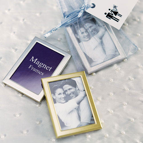Magnet Back Mini Photo Frames Matte Gold