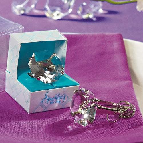 Diamond Engagement Ring Key Chain Favor