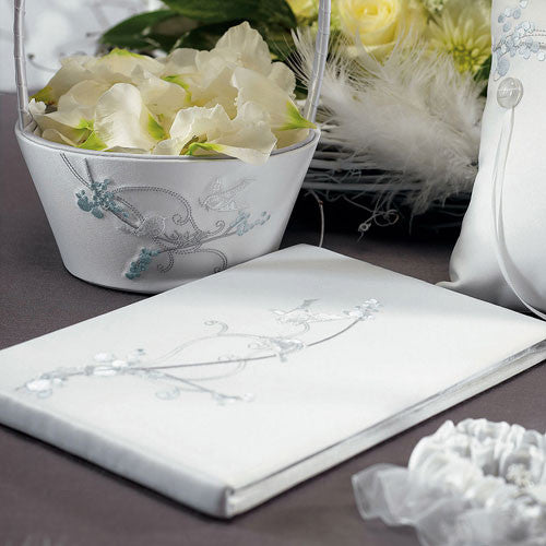 Love Bird in Classic White Guest Book