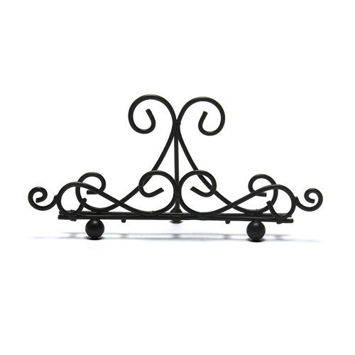 Ornamental Wire Stationery Holders Low - Black