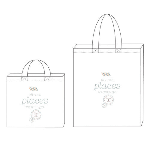 Wanderlust Oh The Places We Will Go Personalized Tote Bag Tote Bag with Gussets