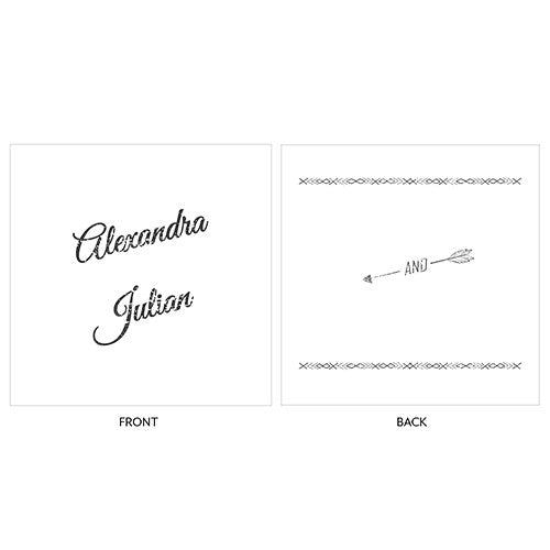 Free Spirit Personalized Clear Acrylic Block Cake Topper