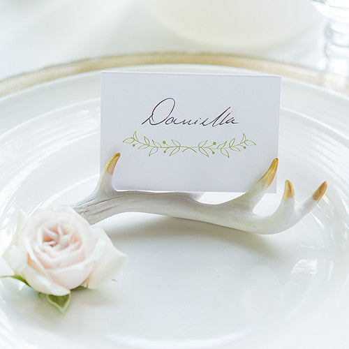 Miniature Faux Antler Stationery Card Holders
