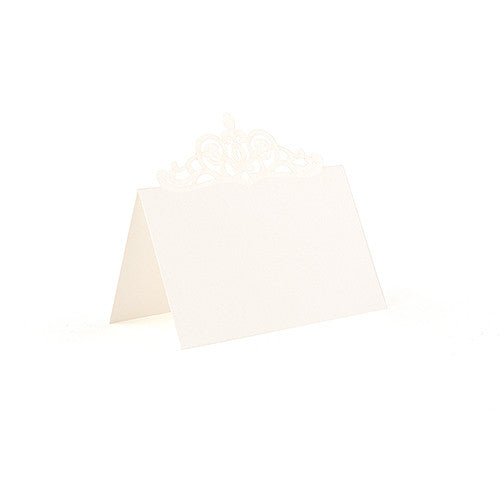 Pearl Romance Laser Embossed Place Cards