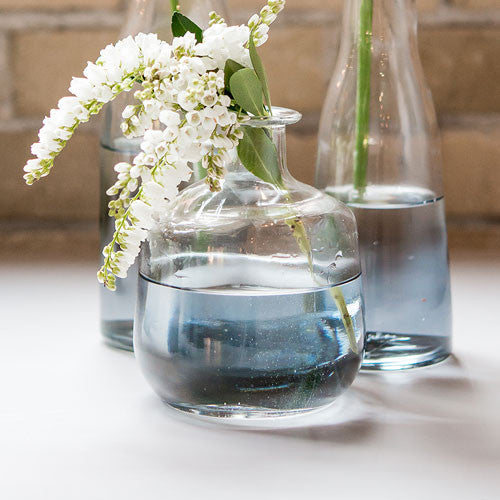 Glass Bottle with Ombre Smoke Decoration - Tall