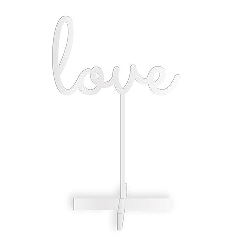 Love Acrylic Sign - White