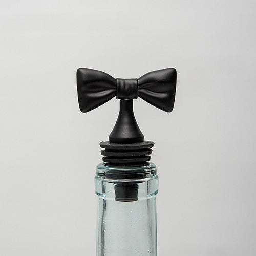 Black Tie Bottle Stopper