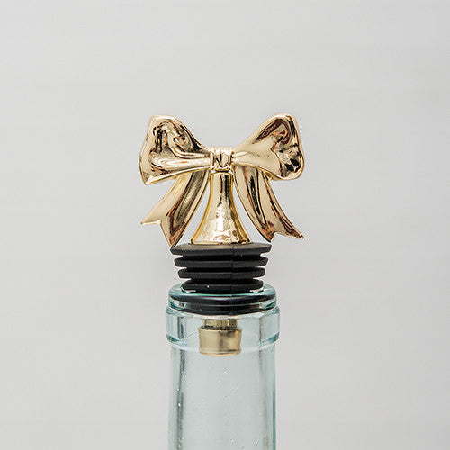 Dainty Gold Bow Bottle Stopper