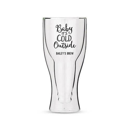 Double Walled Beer Glasses Groomsmen and Best Man Gift