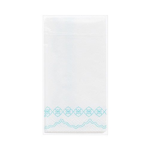 "Tears of Joy" Pocket Tissues - White with Blue Print