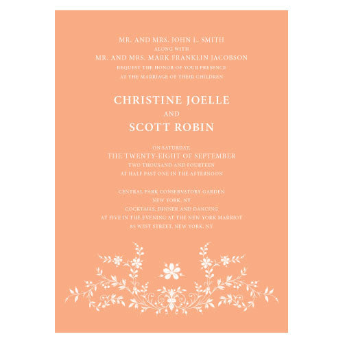 Forget Me Not Invitation