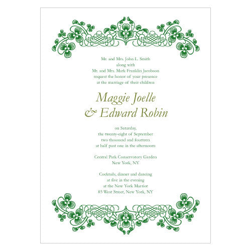 Luck Of The Irish Invitation
