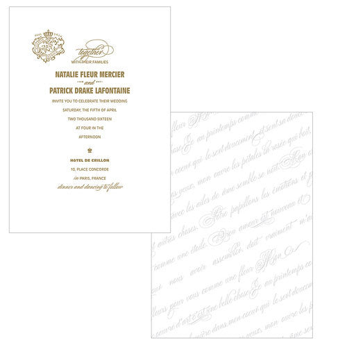 Parisian Love Letter Invitation