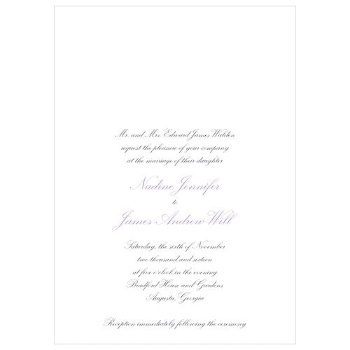 Elegant Script Invitation