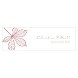 Autumn Leaf Small Rectangular Tag Willow Green