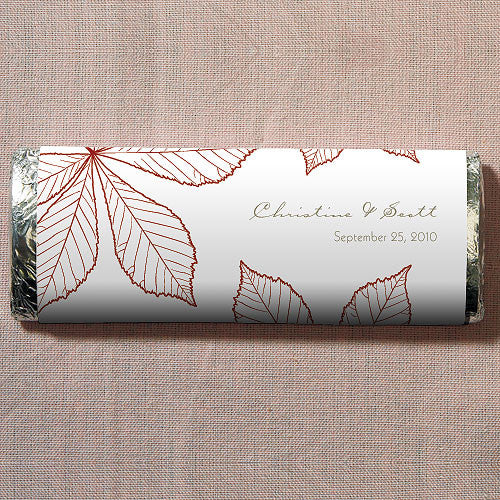 Autumn Leaf Nut Free Gourmet Milk Chocolate Bar Willow Green