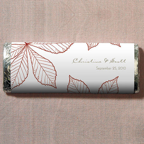 Autumn Leaf Nut Free Gourmet Milk Chocolate Bar Willow Green