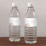 Autumn Leaf Water Bottle Label Willow Green