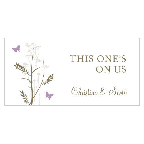 Romantic Butterfly Small Ticket Lavender