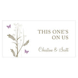 Romantic Butterfly Small Ticket Lavender