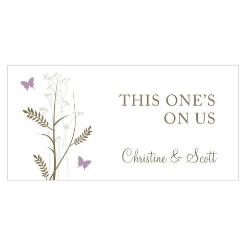 Romantic Butterfly Small Ticket Lavender