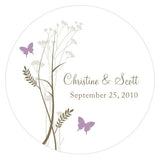 Romantic Butterfly Large Sticker Lavender