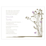 Romantic Butterfly Invitation Lavender